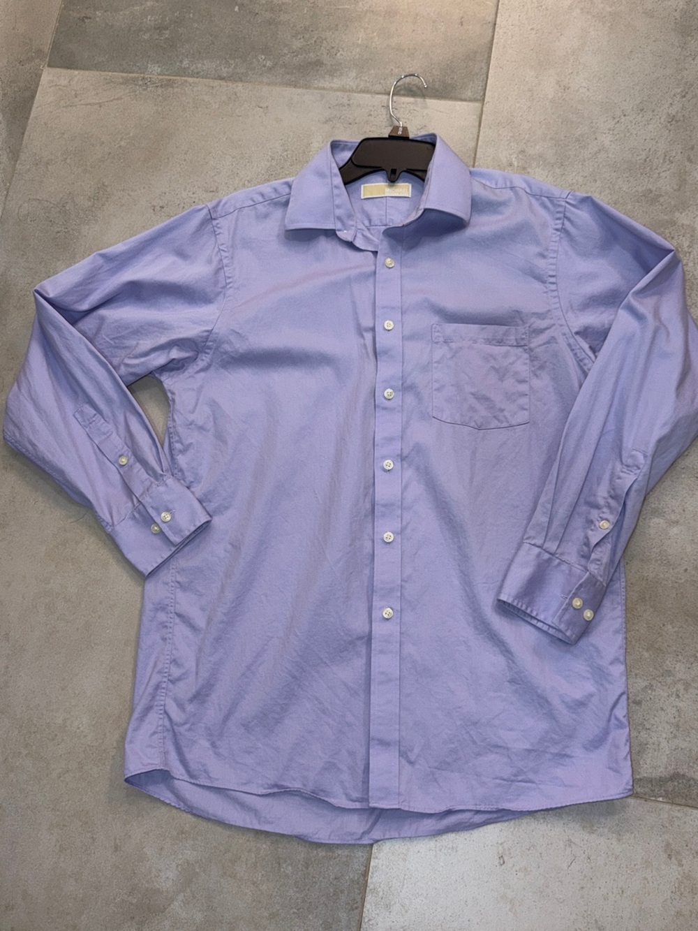 Michael Kors Men's Light Lavender Dress Shirt
